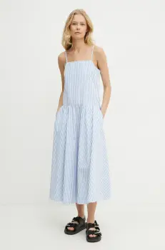 MM rochie din bumbac midi, evazati, 2516221068600 imagine