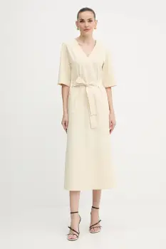 MM rochie ONAGRO culoarea bej, maxi, drept, 2526626057600 imagine