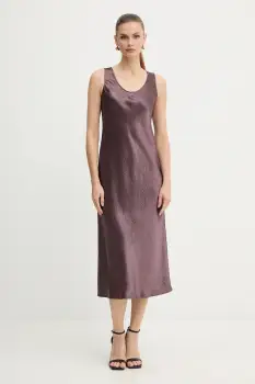 MM rochie TALETE culoarea bordo, midi, drept, 2526226018600 imagine