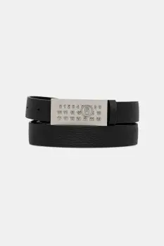 MM6 Maison Margiela curea de piele culoarea negru, SA6TP0010.P8326.T8013 imagine