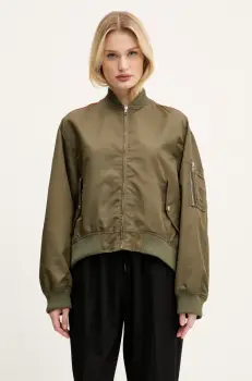MM6 Maison Margiela geaca bomber culoarea verde, de tranzitie, S52AM0315.M35257 imagine