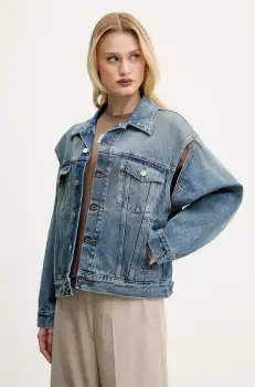 MM6 Maison Margiela geaca jeans de tranzitie, S52AM0308.M30018 imagine