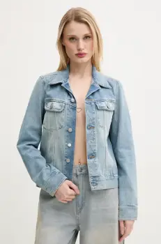 MM6 Maison Margiela geaca jeans de tranzitie, S52AM0316.M30019 imagine