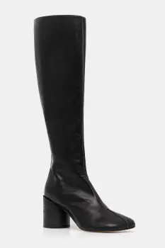 MM6 Maison Margiela ghete de piele culoarea negru, cu toc drept, S59WW0110.P5000.T8013 imagine