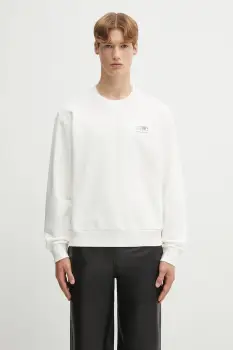 MM6 Maison Margiela hanorac de bumbac culoarea bej, cu imprimeu, SH2GU0025.M25024.101 imagine