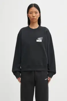 MM6 Maison Margiela hanorac de bumbac culoarea negru, cu imprimeu, S62GU0143.M25024.899 imagine