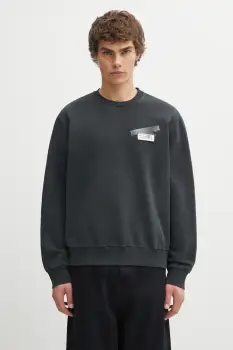 MM6 Maison Margiela hanorac de bumbac culoarea negru, uni, SH2GU0025.M25024.899 imagine