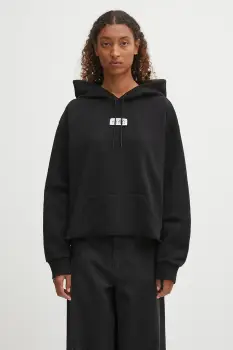 MM6 Maison Margiela hanorac de bumbac x MM6 Wardro culoarea negru, cu gluga, uni, S52GU0234.M25025.900 imagine