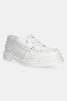 MM6 Maison Margiela mocasini de piele culoarea alb, cu platforma, S66WR0029 imagine