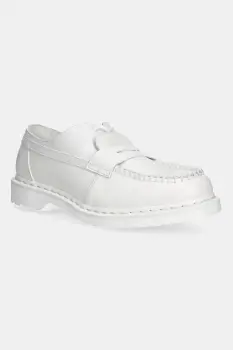 MM6 Maison Margiela mocasini de piele culoarea alb, SH3WR0005 imagine