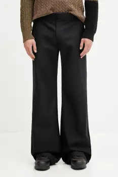 MM6 Maison Margiela pantaloni barbati, culoare negru, drepti SH0KA0054.M35433.900 imagine