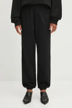 MM6 Maison Margiela pantaloni de trening culoarea negru, cu imprimeu, S52KA0544.M25013.900 imagine