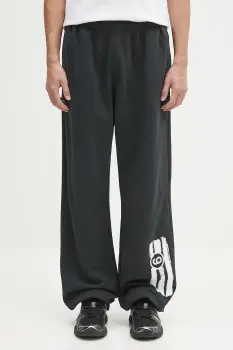 MM6 Maison Margiela pantaloni de trening culoarea negru, uni, SH2KA0033 imagine