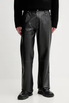 MM6 Maison Margiela pantaloni pantaloni scurti negri drepti pentru barbati SH2LA0045.M35455.900 imagine