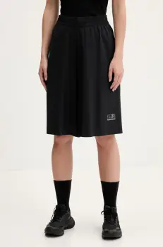 MM6 Maison Margiela pantaloni scurti culoarea negru, uni, high waist, S52MU0131.M35417 imagine