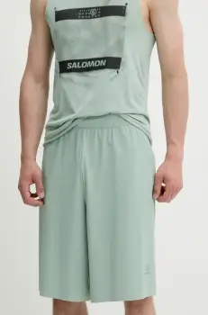 MM6 Maison Margiela pantaloni scurti culoarea verde, SH0MU0017.M35417 imagine