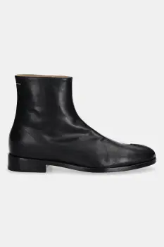 MM6 Maison Margiela pantofi inalti de piele culoarea negru, SH1WU0011.P5000.T8013 imagine