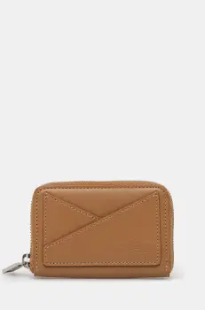 MM6 Maison Margiela portofel de piele femei, culoarea maro, SA6UI0016.P7183 imagine