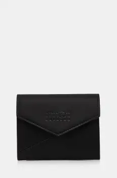 MM6 Maison Margiela portofel de piele femei, culoarea negru, SA5UI0010.P7183 imagine