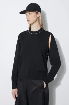 MM6 Maison Margiela pulover culoarea negru, light, S62HL0025 imagine