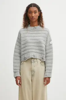 MM6 Maison Margiela pulover de lana culoarea gri, S52HL0031.M13040.857M imagine