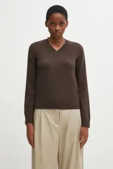 MM6 Maison Margiela pulover din amestec de lana culoarea maro, S62HN0007.M13187.144 imagine