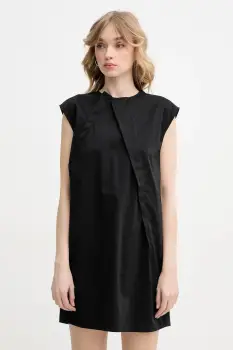 MM6 Maison Margiela rochie culoarea negru, mini, drept, S52DA0066.M35043 imagine