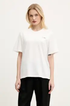 MM6 Maison Margiela tricou din bumbac femei, culoarea alb, S52GC0336 imagine