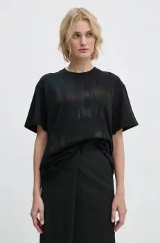 MM6 Maison Margiela tricou din bumbac femei, culoarea negru, S62GD0193.S23962 imagine