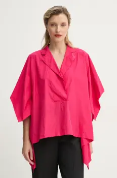 MMC STUDIO bluza femei, culoarea roz, neted, MINA imagine