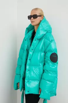 MMC STUDIO geaca de puf Jesso femei, culoarea verde, de iarna, oversize imagine