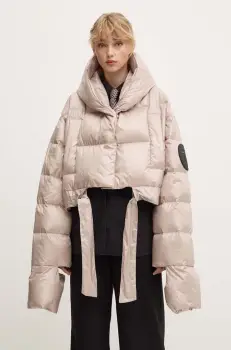 MMC STUDIO geaca de puf PL femei, culoarea bej, de iarna, oversize, KAMA imagine