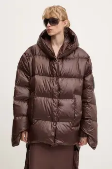 MMC STUDIO geaca de puf PL femei, culoarea maro, de iarna, oversize, JESSO imagine