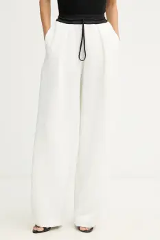 MMC STUDIO pantaloni de trening culoarea alb, uni, VERITE.SWEATPANTS imagine