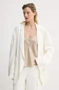 MMC STUDIO sacou culoarea bej, desfacut, neted, FRAKTA.MARYNARKA imagine