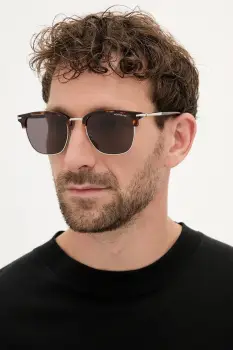 Montblanc ochelari de soare barbati, culoarea bordo, MB0242S imagine