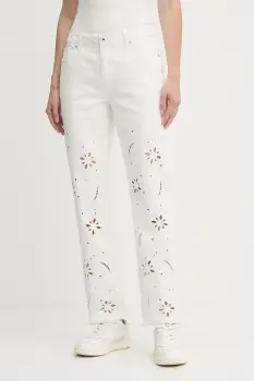 Morgan blugi din bumbac medium waist, PBRAD imagine