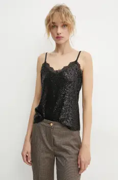 Morgan bluza BAIA femei, culoarea negru, modelator, BAIA imagine