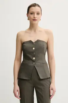 Morgan bluza CLODI.F culoarea verde, uni, CLODI.F imagine