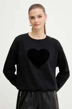 Morgan bluza culoarea negru, cu imprimeu, TDELOU imagine