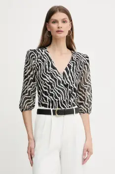 Morgan bluza culoarea negru, cu imprimeu, TRUDDY imagine