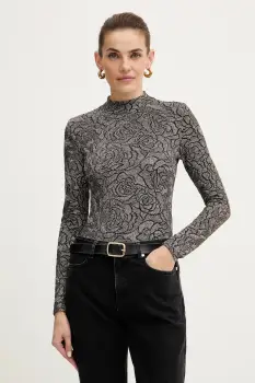 Morgan bluza culoarea negru, modelator, TROSALI imagine