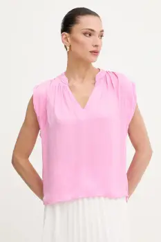 Morgan bluza culoarea roz, uni, OROOVE imagine