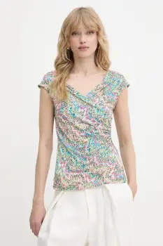 Morgan bluza culoarea verde, cu imprimeu, DPOPPA imagine