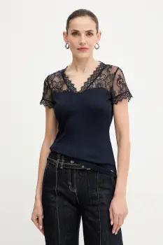 Morgan bluza DLAMI culoarea bordo, in modele florale, DLAMI imagine