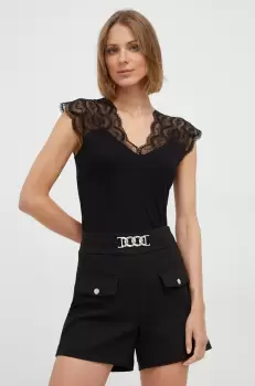 Morgan bluza femei, culoarea negru, neted imagine