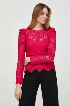 Morgan bluza femei, culoarea roz, neted imagine