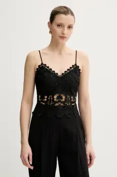 Morgan bluza OBEAU culoarea negru, uni, OBEAU imagine