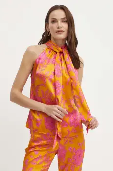 Morgan bluza OBLA.F femei, culoarea portocaliu, modelator, OBLA.F imagine