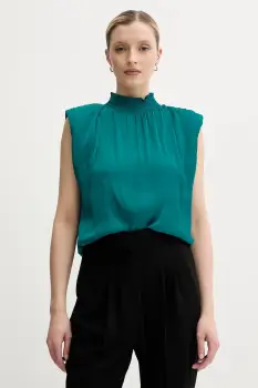 Morgan bluza OFLIP culoarea verde, uni, OFLIP imagine